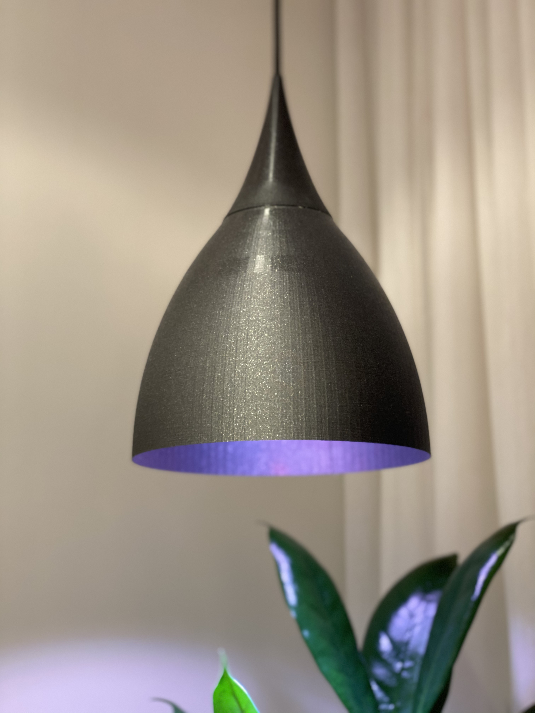 3D-printad lampskärm till växtlampa